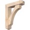 Ekena Millwork Legacy Arts and Crafts Smooth Bracket w/ Offset Brace, Douglas Fir, 5 1/2"W x 22"D x 26"H BKT0604X22X26LEC03SDF - alternate 1